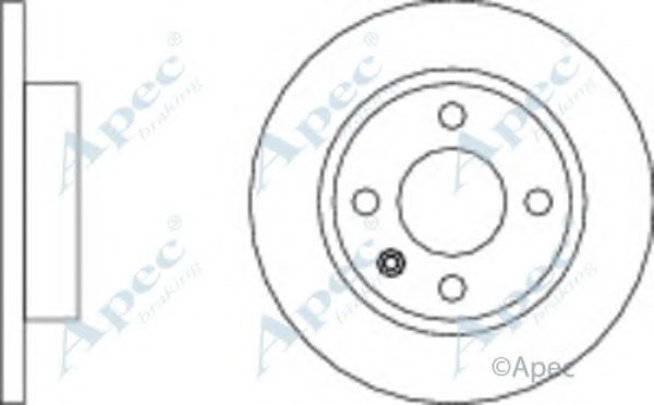 Тормозной диск APEC braking DSK278