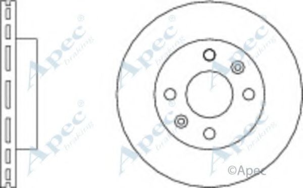 Тормозной диск APEC braking DSK280