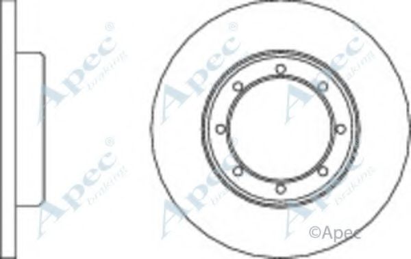 Тормозной диск APEC braking DSK2865