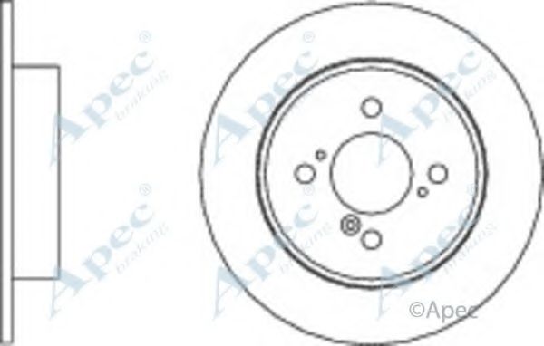 Тормозной диск APEC braking DSK2870