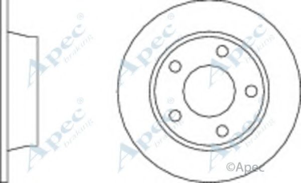 Тормозной диск APEC braking DSK345