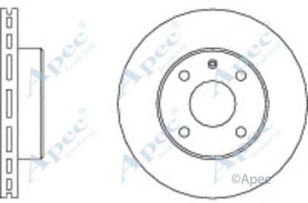 Тормозной диск APEC braking DSK525