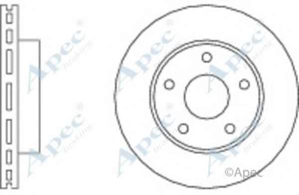 Тормозной диск APEC braking DSK570