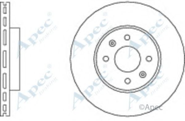 Тормозной диск APEC braking DSK608