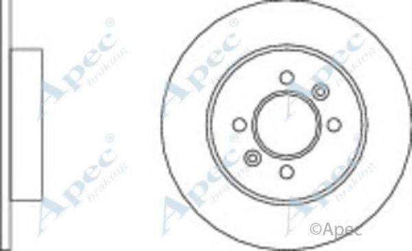 Тормозной диск APEC braking DSK647