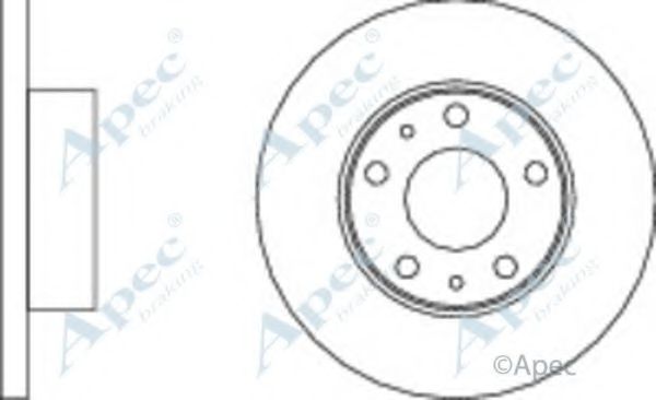 Тормозной диск APEC braking DSK654