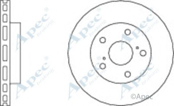 Тормозной диск APEC braking DSK674