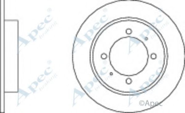 Тормозной диск APEC braking DSK704