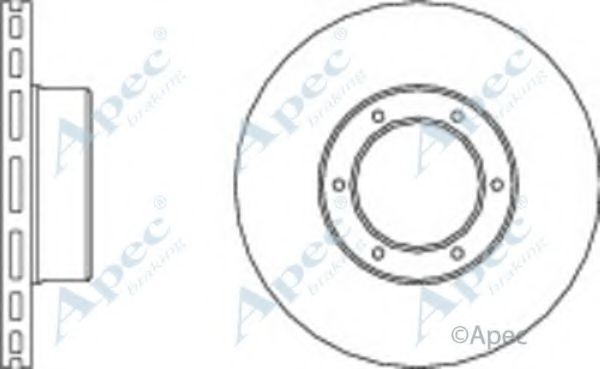 Тормозной диск APEC braking DSK727