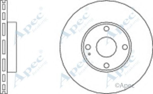 Тормозной диск APEC braking DSK798