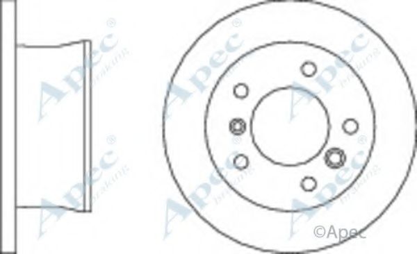 Тормозной диск APEC braking DSK814