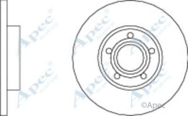 Тормозной диск APEC braking DSK902