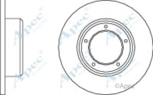 Тормозной диск APEC braking DSK908