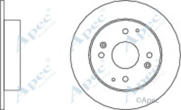 Тормозной диск APEC braking DSK922