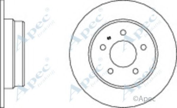 Тормозной диск APEC braking DSK923