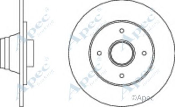 Тормозной диск APEC braking DSK251