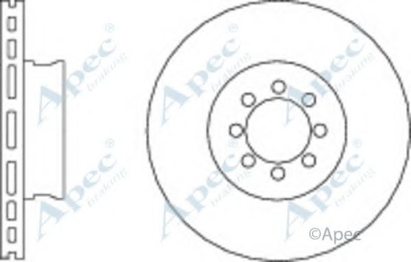 Тормозной диск APEC braking DSK2759