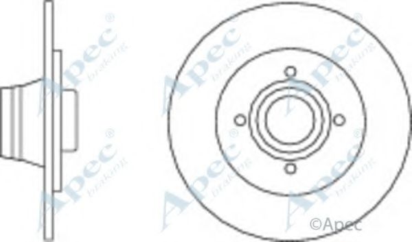 Тормозной диск APEC braking DSK2943