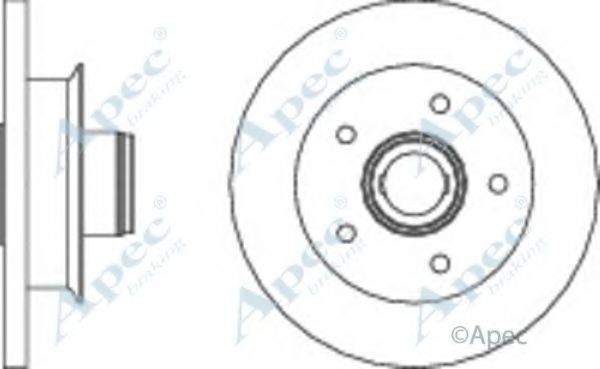 Тормозной диск APEC braking DSK754