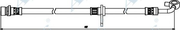 Тормозной шланг APEC braking HOS3862