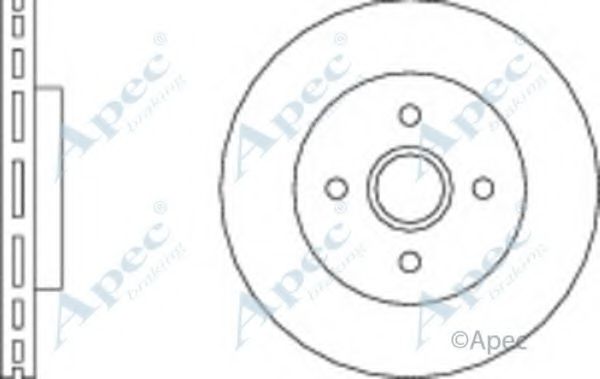 Тормозной диск APEC braking DSK2979