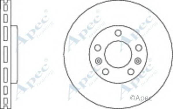 Тормозной диск APEC braking DSK3045