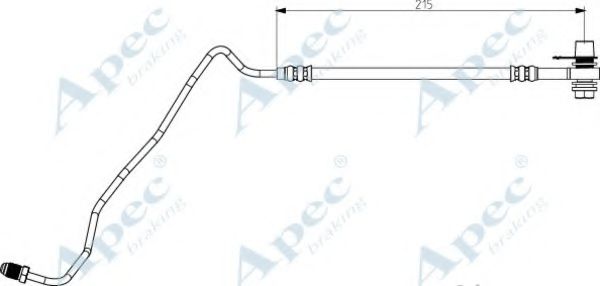 Тормозной шланг APEC braking HOS3881