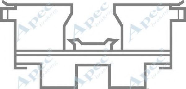 Комплектующие, тормозные колодки APEC braking KIT270