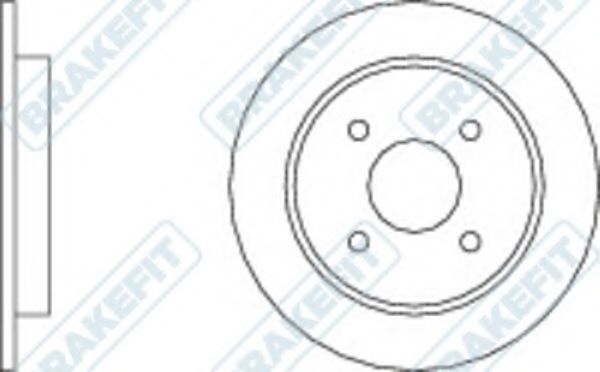 Тормозной диск APEC braking DK6086