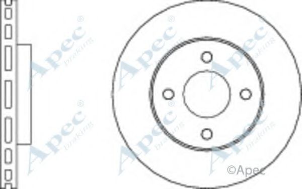 Тормозной диск APEC braking DSK3092
