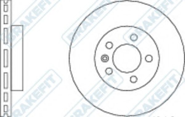 Тормозной диск APEC braking DK6159