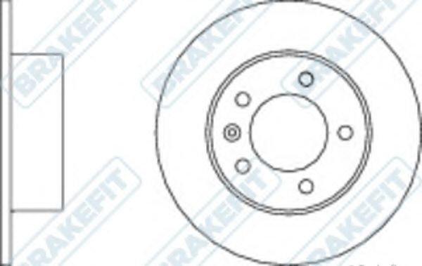 Тормозной диск APEC braking DK6208