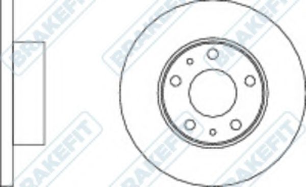 Тормозной диск APEC braking DK6267