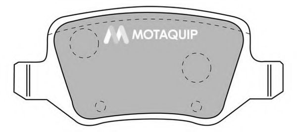 Комплект тормозных колодок, дисковый тормоз MOTAQUIP LVXL1077