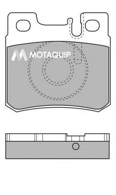 Комплект тормозных колодок, дисковый тормоз MOTAQUIP LVXL110