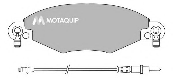 Комплект тормозных колодок, дисковый тормоз MOTAQUIP LVXL993