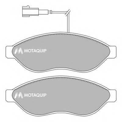 Комплект тормозных колодок, дисковый тормоз MOTAQUIP LVXL1337