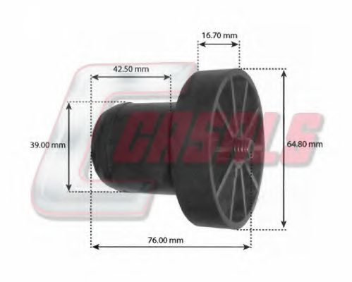 Буфер, кабина CASALS 7709