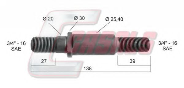 Болт крепления колеса CASALS 21314