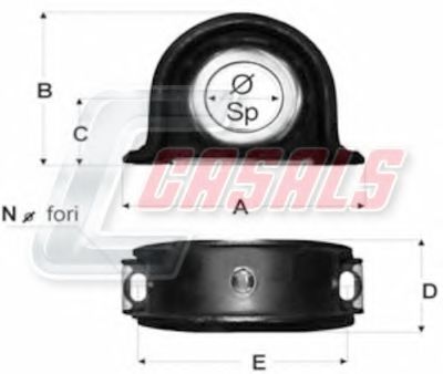 Подвеска, карданный вал CASALS ST29