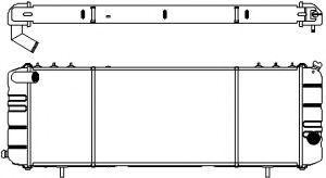 Радиатор, охлаждение двигателя SAKURA  Automotive 1091-0212