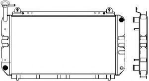 Радиатор, охлаждение двигателя SAKURA  Automotive 1121-0208