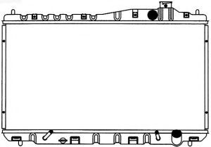 Радиатор, охлаждение двигателя SAKURA  Automotive 1210-0128