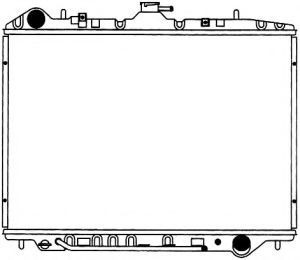 Радиатор, охлаждение двигателя SAKURA  Automotive 1211-0236
