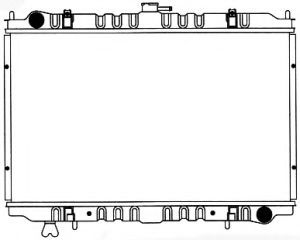 Радиатор, охлаждение двигателя SAKURA  Automotive 1251-0203