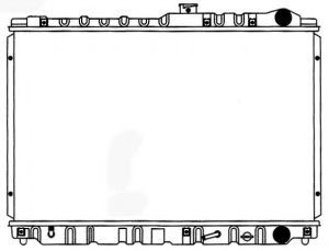 Радиатор, охлаждение двигателя SAKURA  Automotive 1271-0209