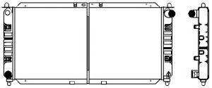 Радиатор, охлаждение двигателя SAKURA  Automotive 1300-0111