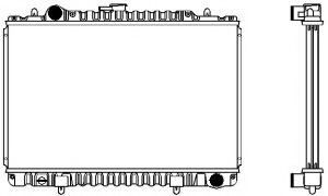 Радиатор, охлаждение двигателя SAKURA  Automotive 1321-0222