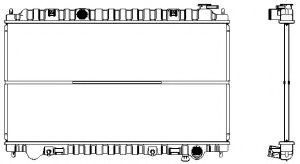 Радиатор, охлаждение двигателя SAKURA  Automotive 1340-0118