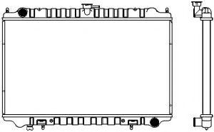Радиатор, охлаждение двигателя SAKURA  Automotive 1341-0208